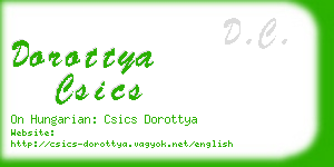 dorottya csics business card